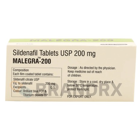 Malegra 200 mg Sunrise