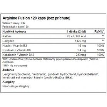 Aone Arginine Fusion 120 tabs aone